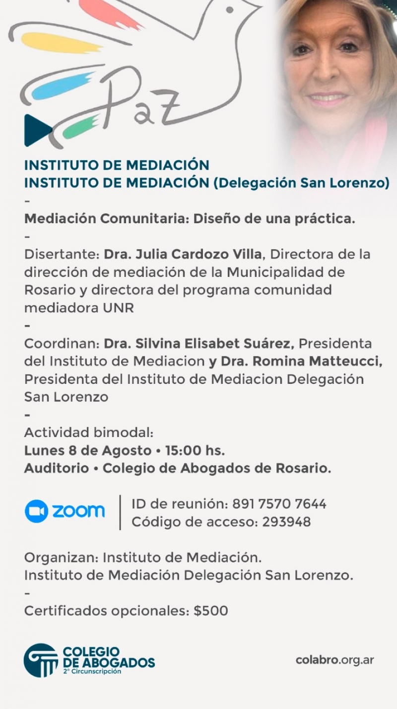 Mediación Comunitaria: Diseño de una práctica - 08/08/2022